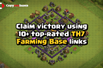 Top Rated Bases | TH7 Farming Base | New Latest Updated 2023 | TH7 Farming Base