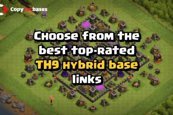 Top Rated Bases | TH9 Hybrid Base | New Latest Updated 2023 | Town Hall 9 Bases