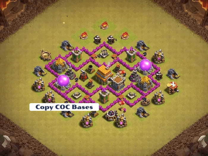 Top Rated Bases | TH6 War Base | New Latest Updated 2023 |  TH6 War Base 4
