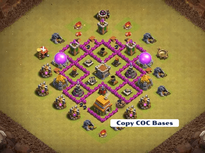 Top Rated Bases | TH6 War Base | New Latest Updated 2023 | TH6 War Base 5