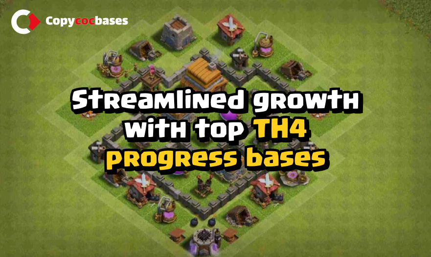 Top Rated Bases | TH4 Progress Base | New Latest Updated 2023 | TH4 Progress Base 