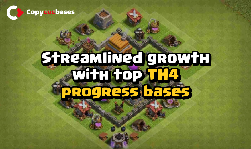 Top Rated Bases | TH4 Progress Base | New Latest Updated 2023 | TH4 Progress Base