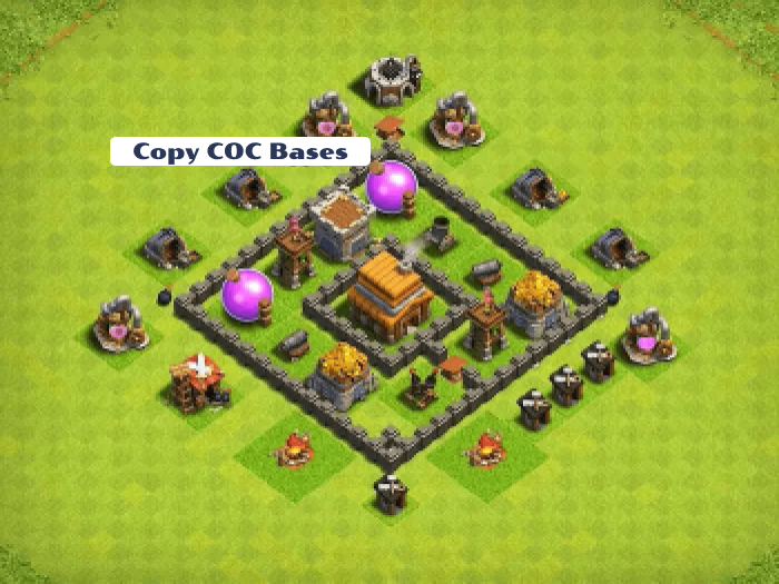 Top Rated Bases | TH4 farming Base | New Latest Updated 2023 | TH4 Farming Base 3