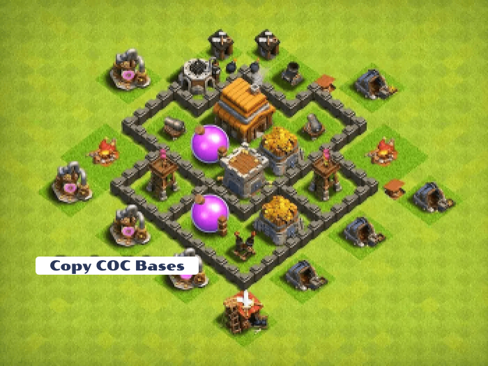 Top Rated Bases | TH4 farming Base | New Latest Updated 2023 | TH4 Farming Base 4