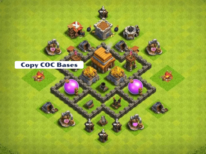 Top Rated Bases | TH4 farming Base | New Latest Updated 2023 | TH4 Farming Base 5