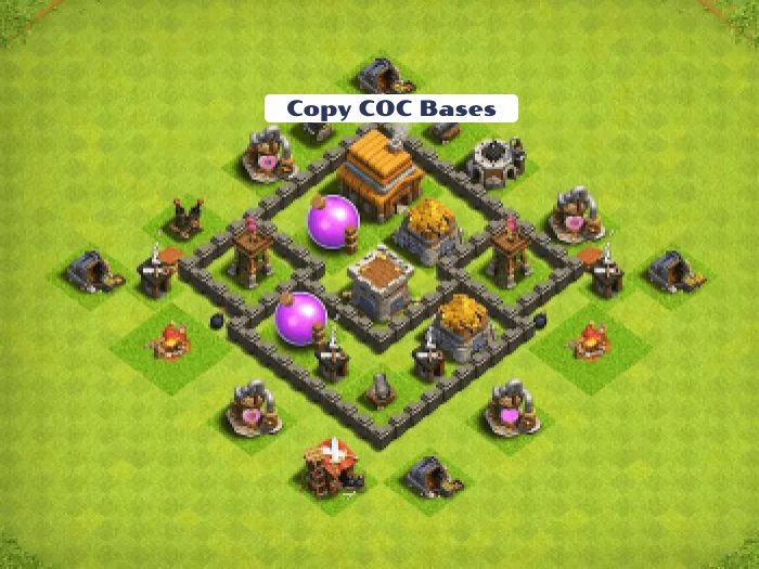 Top Rated Bases | TH4 farming Base | New Latest Updated 2023 | TH4 Farming Base 9