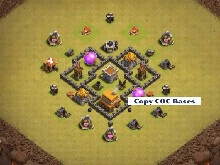 Top Rated Bases | TH4 Hybrid Base | New Latest Updated 2023 | TH4 Hybrid Base 1