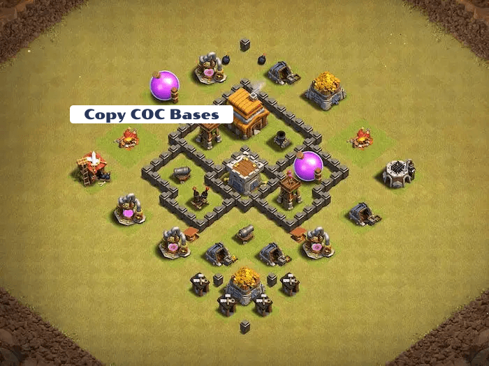 Top Rated Bases | TH4 War Base | New Latest Updated 2023 | TH4 War Base 1