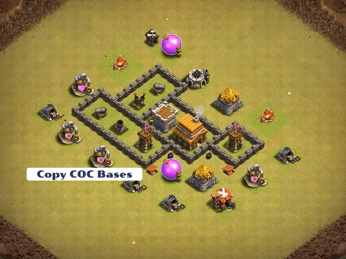Top Rated Bases | TH4 War Base | New Latest Updated 2023 | TH4 War Base 12