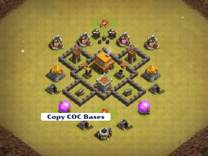 Top Rated Bases | TH4 War Base | New Latest Updated 2023 | TH4 War Base 2