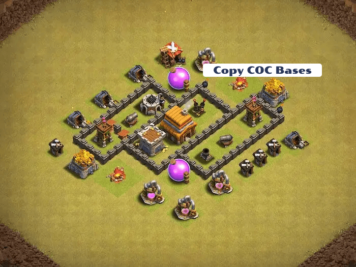Top Rated Bases | TH4 War Base | New Latest Updated 2023 | TH4 War Base 8